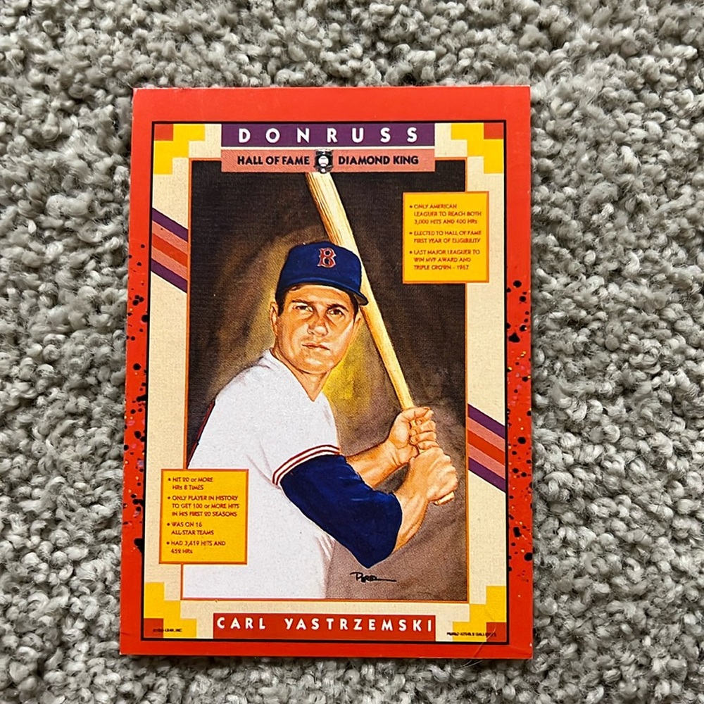 Carl Yanstrzemski baseball card